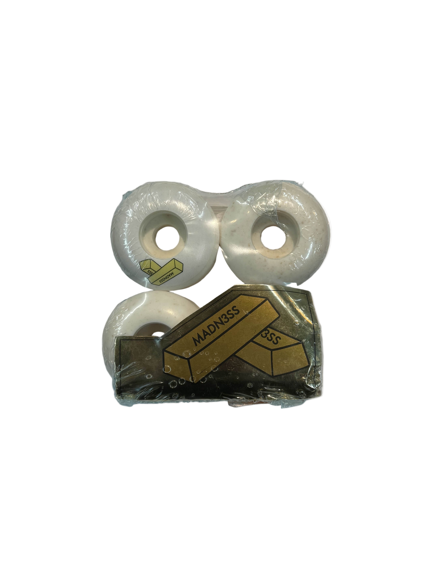 Madness Skateboards 'Gold Bar' 99A Wheels 52mm - White