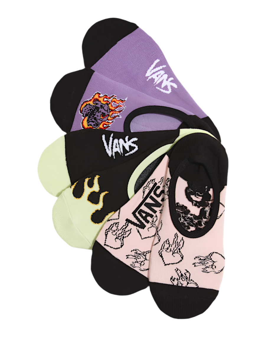 Vans 'No Show' Socks - Multi (3Pack) (Women’s)