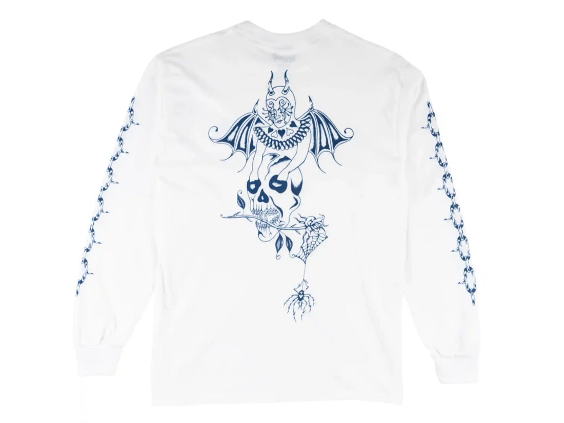Welcome 'Angel' L/S Tee - White