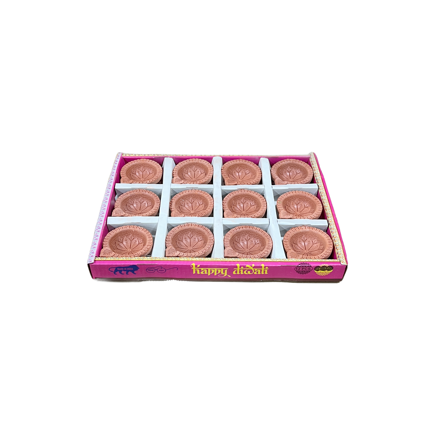 Plain Diya - Set of 12