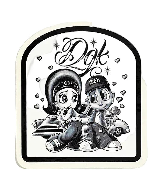 DGK 'Fool For You' Sticker - White