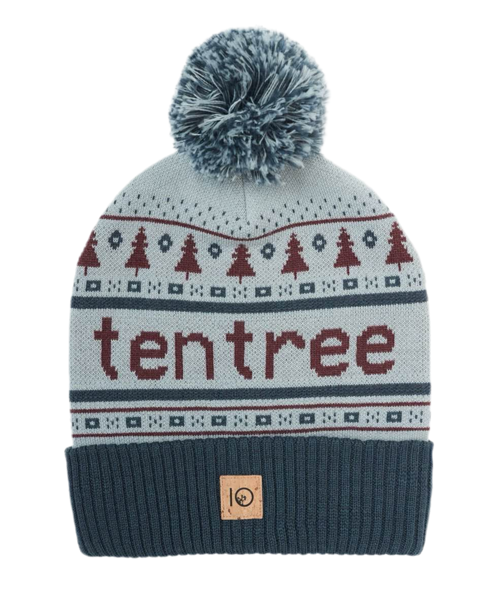 Tentree 'Cabin Pom' Beanie - Dark Ocean Blue