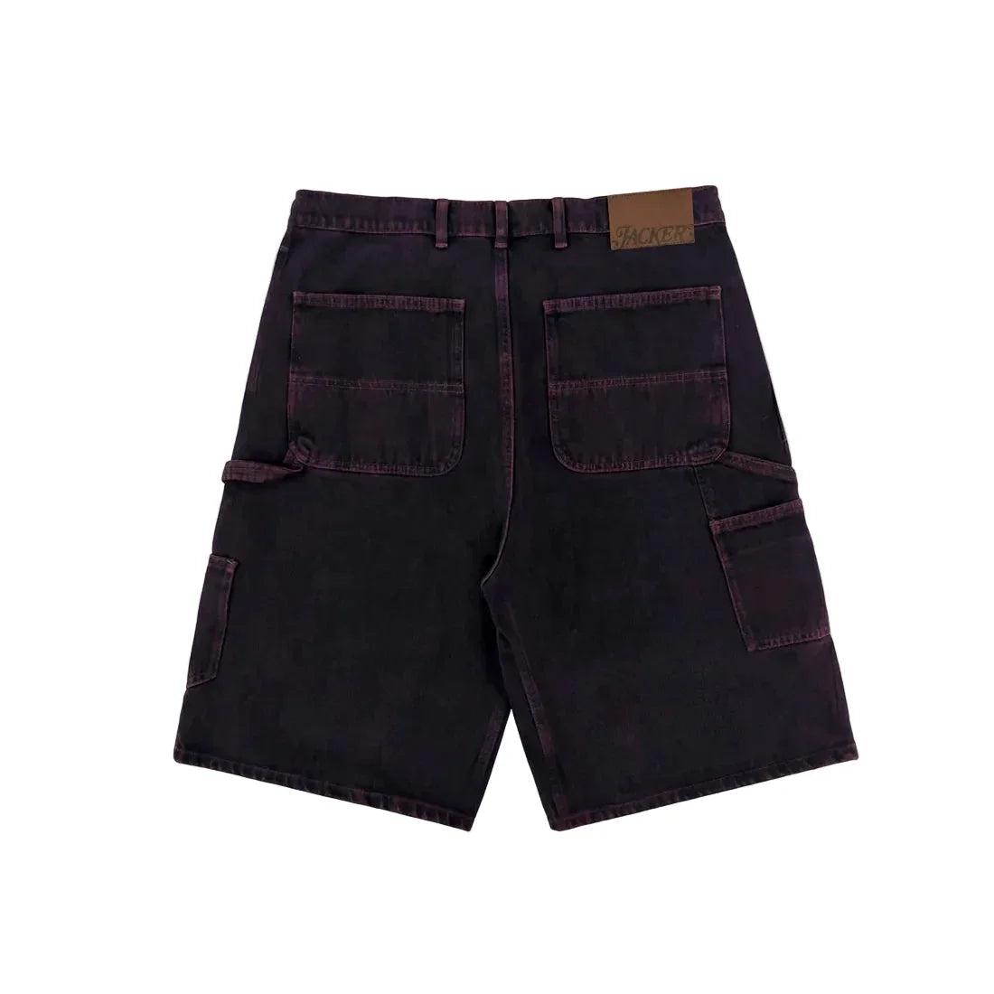 Jacker 'Classic' Denim Baggy Carpenter Shorts - Red