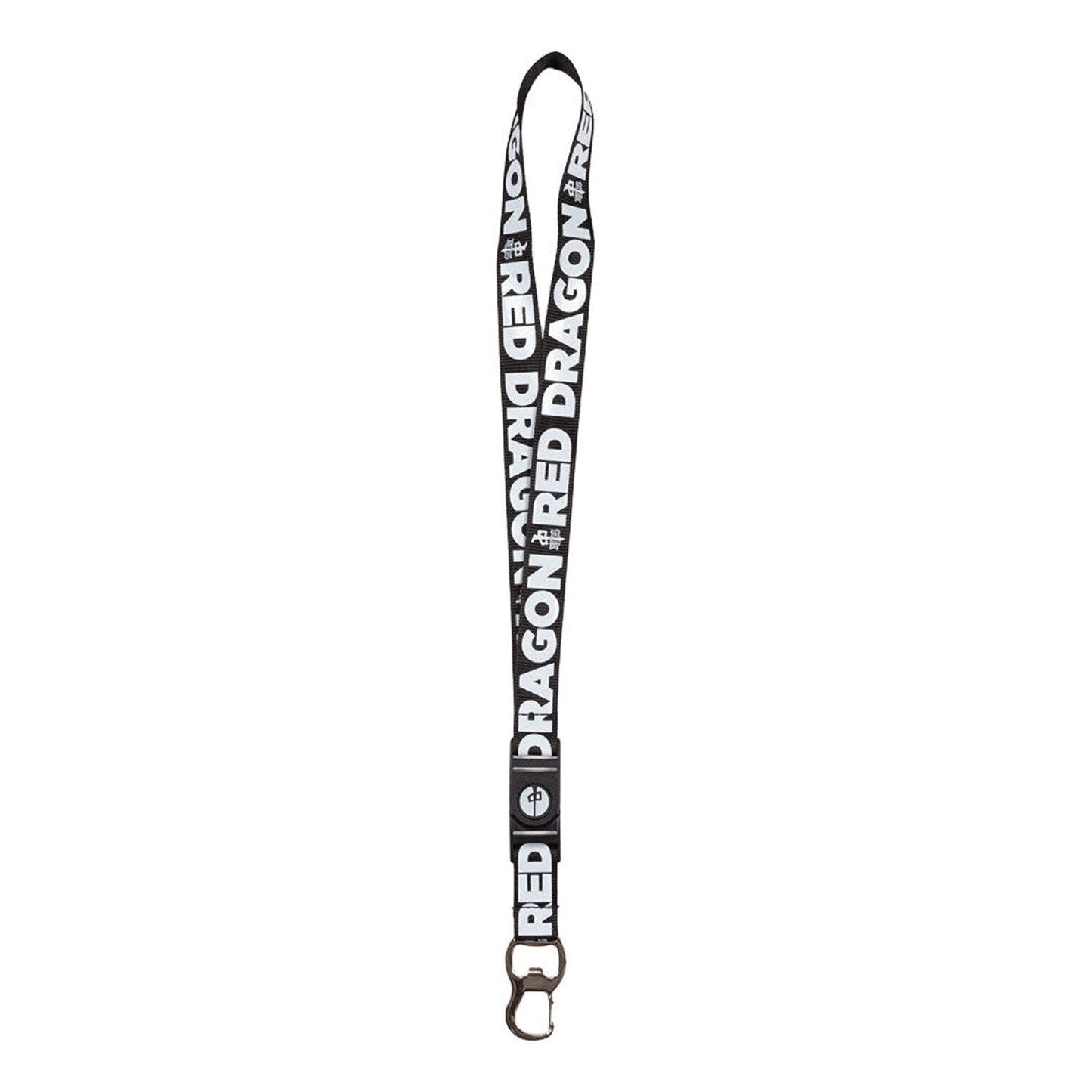 Red Dragon 'Lanyard' - Black/White