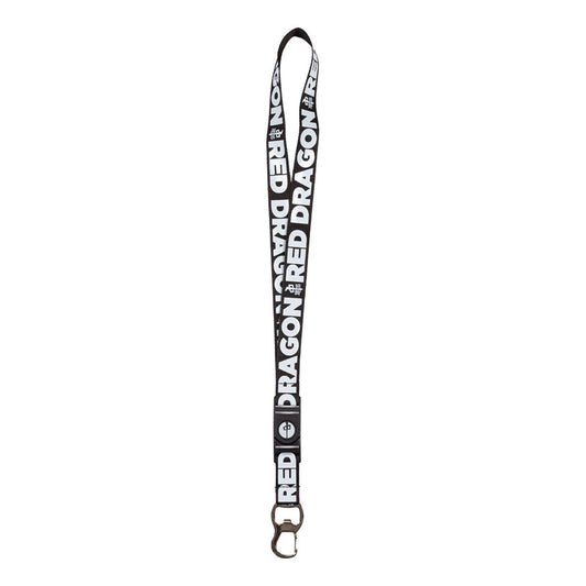 Red Dragon 'Lanyard' - Black/White