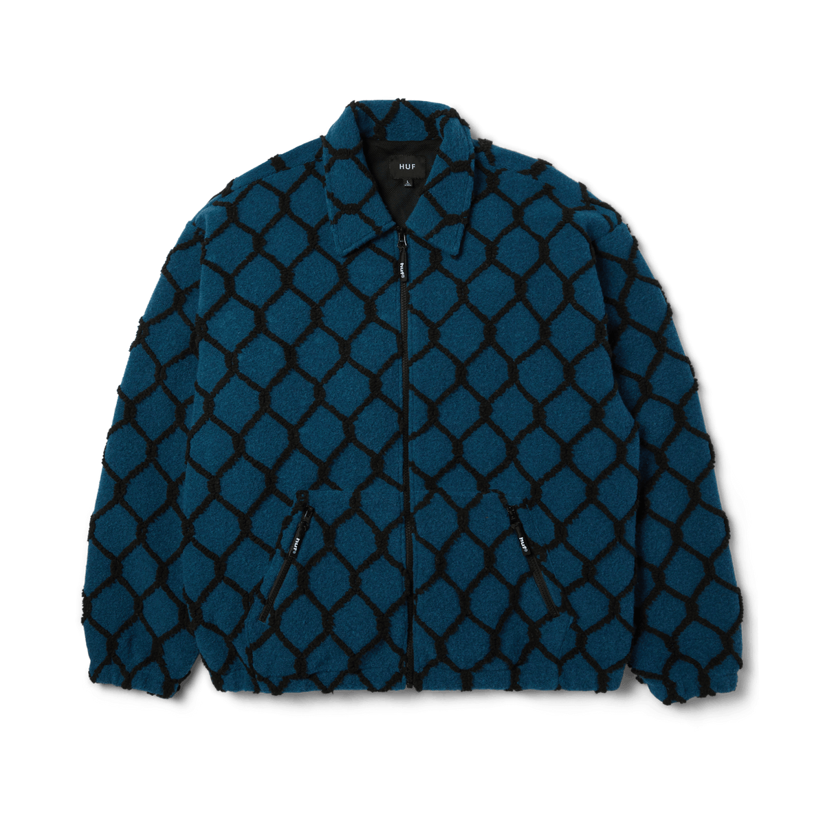 HUF 'Breakthrough' High Pile Jacket - Marine Blue