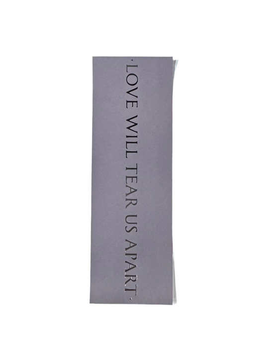 Color Bars 'Love Will Tear Us Apart' Sticker - Lilac