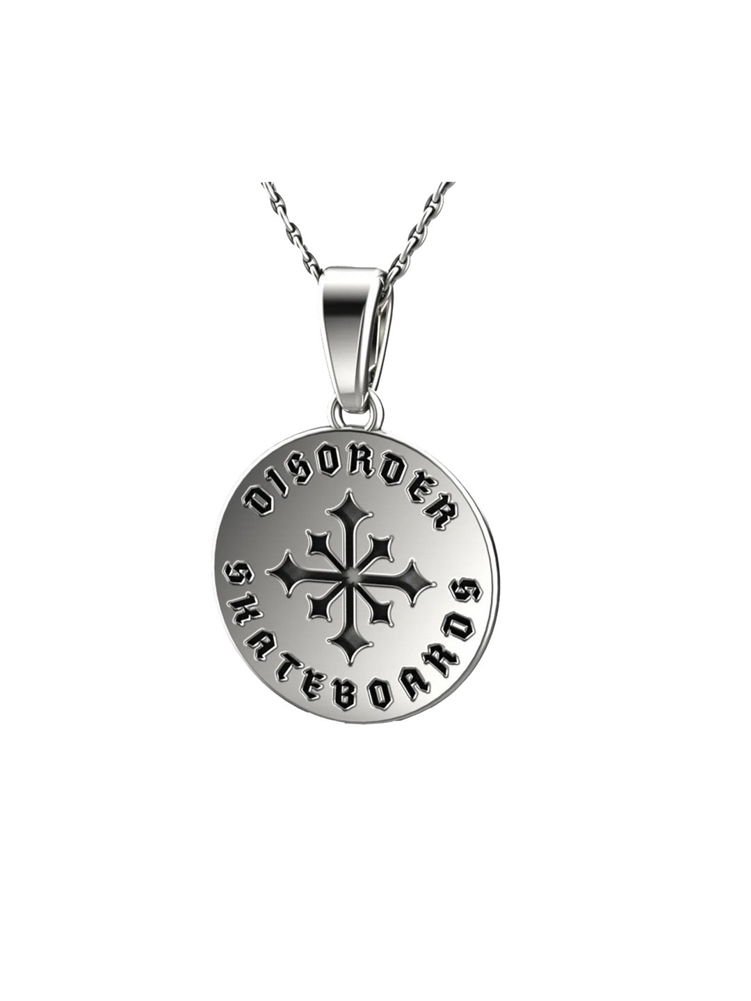 Disorder Skateboards 'OG Logo' Necklace - Silver