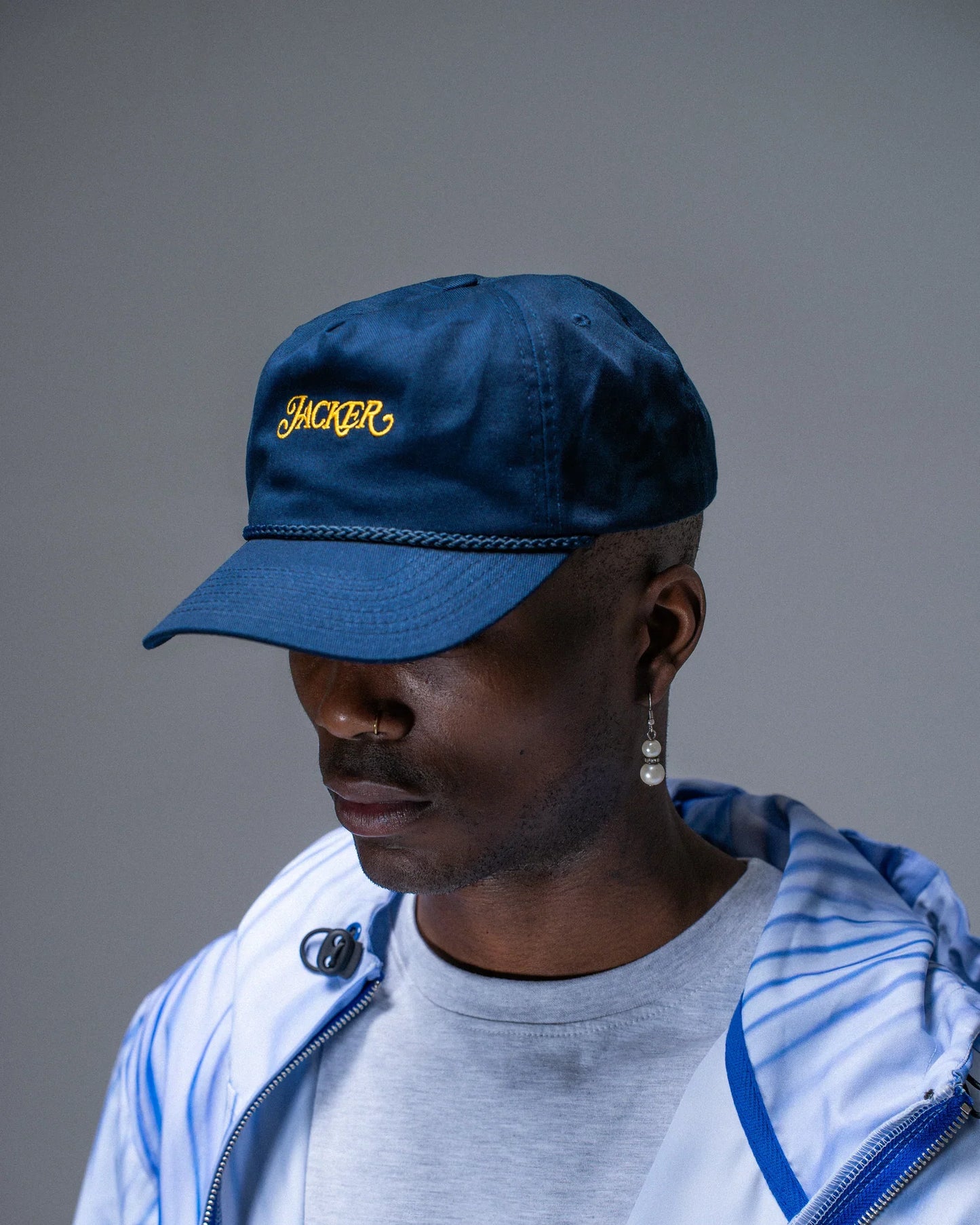 Jacker 'Classic' Snapback Cap - Navy