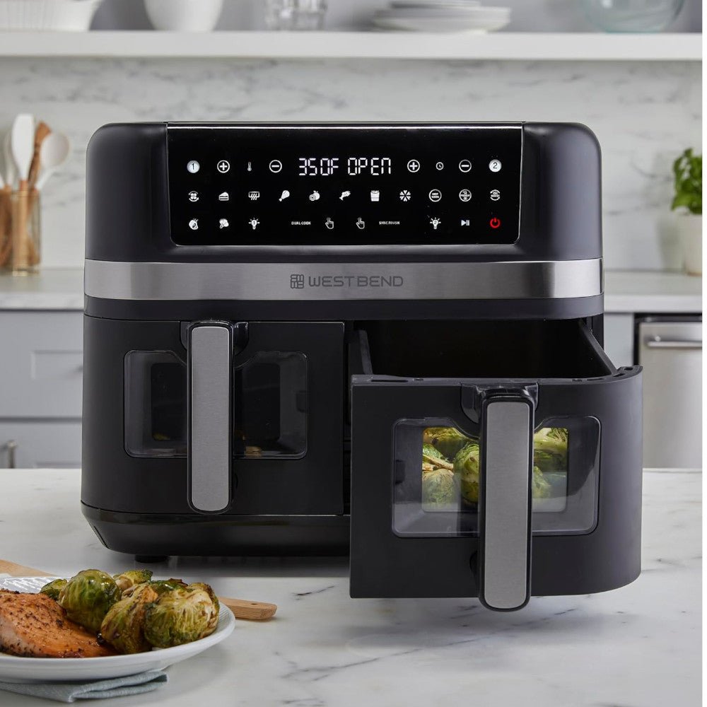 WEST BEND AFWB10BK13 Dual Basket 10QT Digital Air Fryer - Kastor