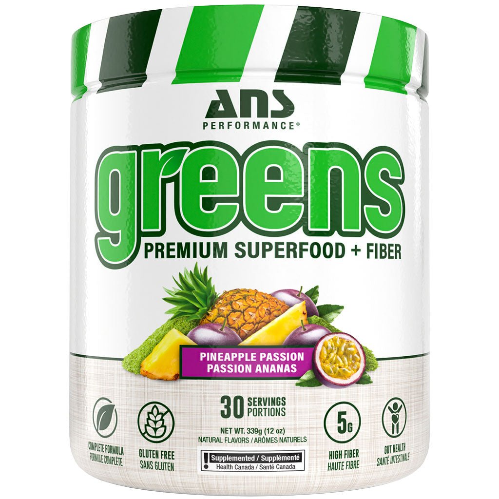 ANS Performance GREENS PREMIUM SUPERFOOD + FIBER, 30 Servings