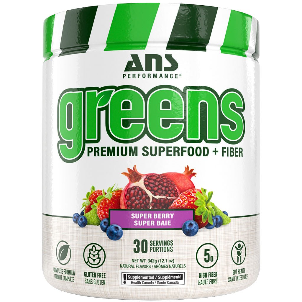 ANS Performance GREENS PREMIUM SUPERFOOD + FIBER, 30 Servings