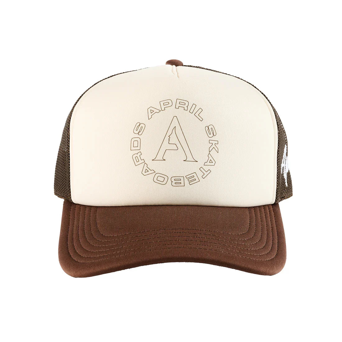 April Skateboards 'Full CIrcle' Trucker Cap - Brown