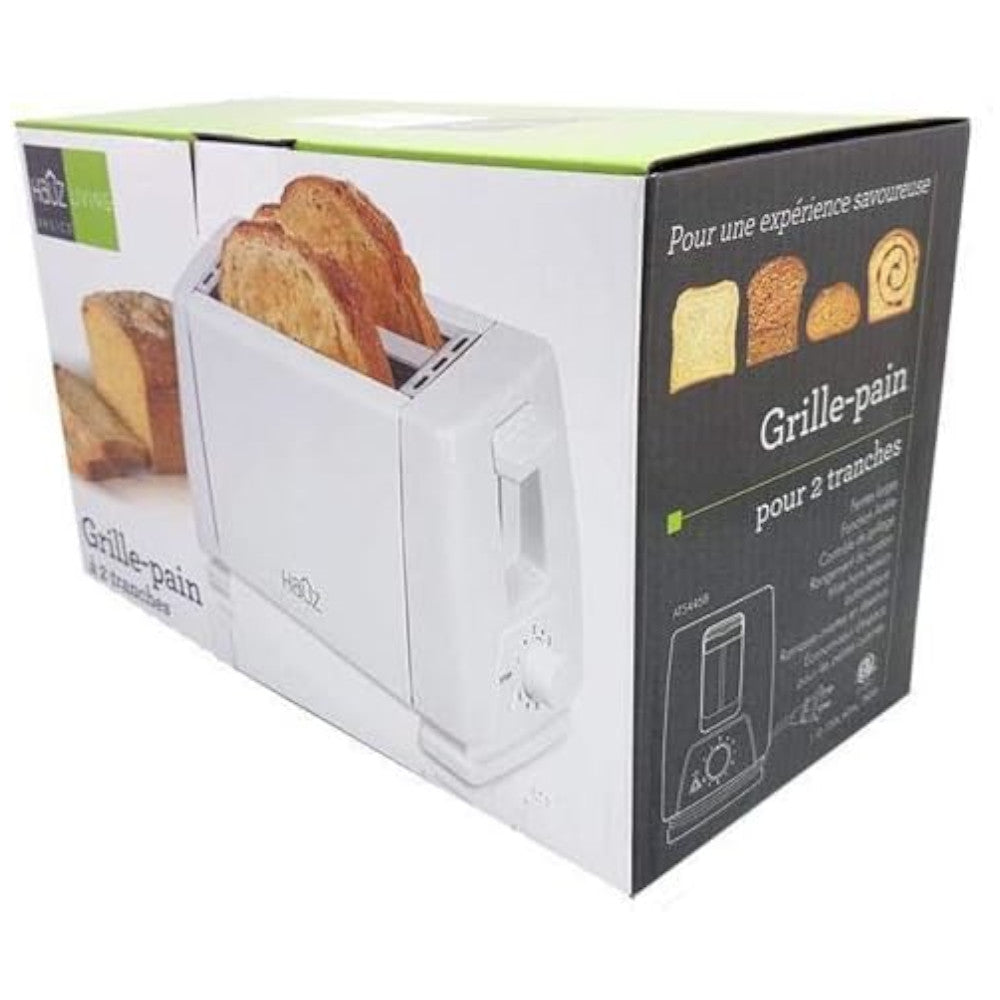 HAUZ ATS1985 2 Slice Toaster Grey