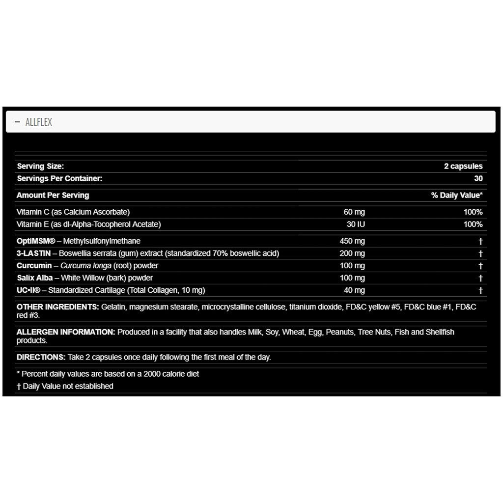 Allmax ALLFLEX RAPID JOINT RECOVERY, 60 Capsules