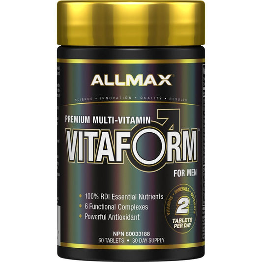 Allmax VITAFORM FOR MEN (Men's Multi-Vitamin), 30 Day Supply