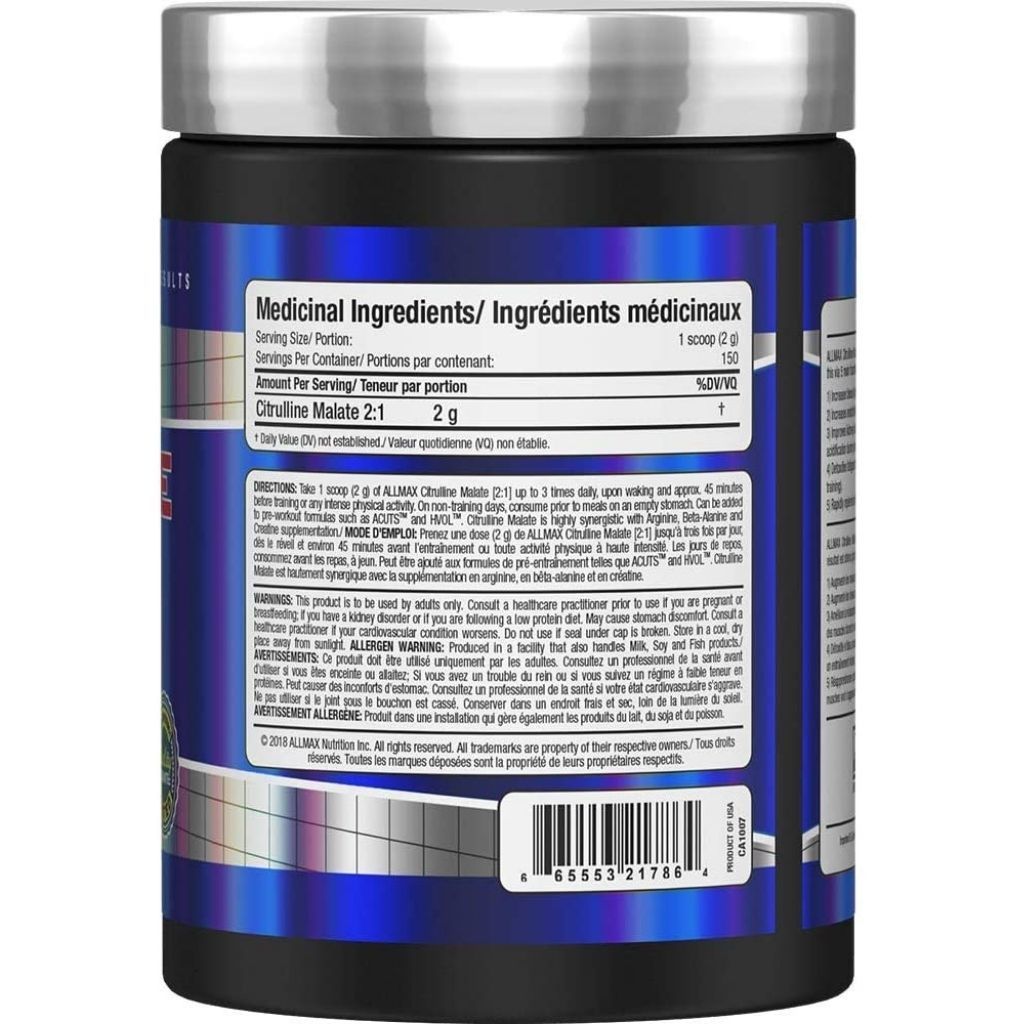 Allmax CITRULLINE MALATE 2:1 (150 Servings), 300g