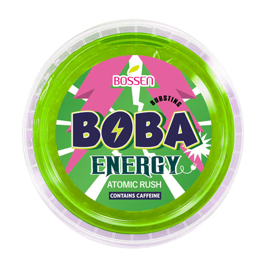 "TOP DEAL" Atomic Rush Bursting Boba ENERGY | Caffeinated Popping Boba | Foodservice Bossen Canada Distribution | Ships Free Within Canada on Orders Above CAD $199