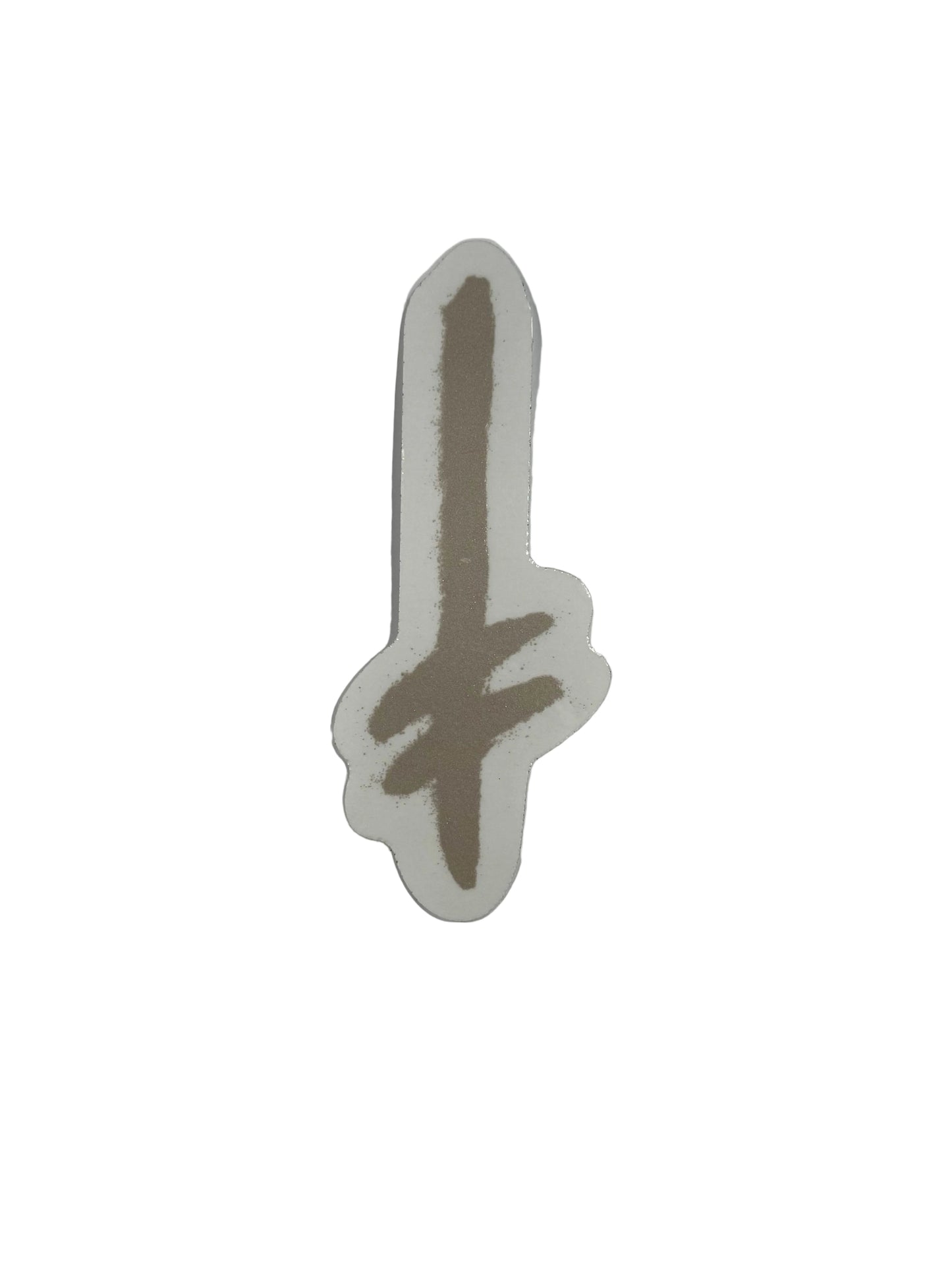 Deathwish 'Gang Logo' Sticker - Gold Glitter