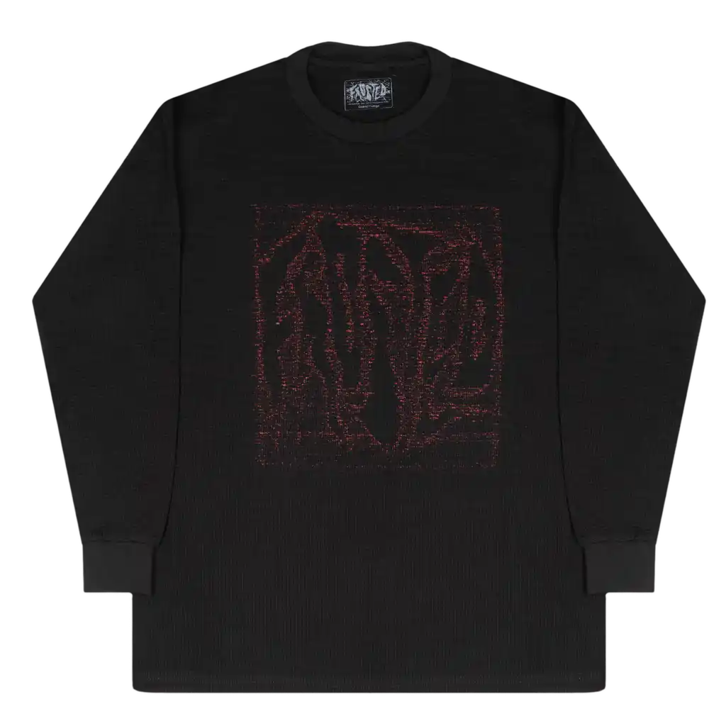 Frosted Skateboards 'Dusty Waffle' L/S Thermal - Black