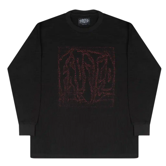 Frosted Skateboards 'Dusty Waffle' L/S Thermal - Black