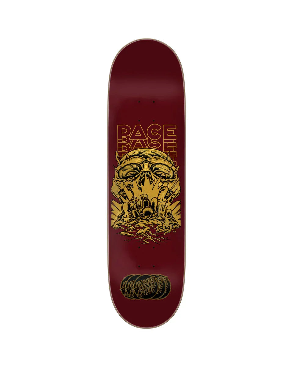 Santa Cruz 'Pace Occult' Deck - Maroon