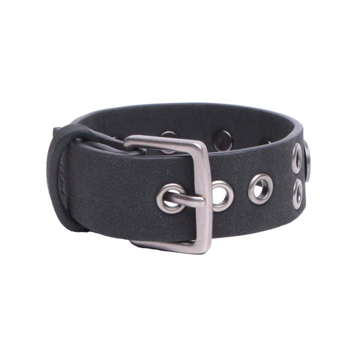 Fallen 'Rivet Logo' Cuff Bracelet - Black/Silver