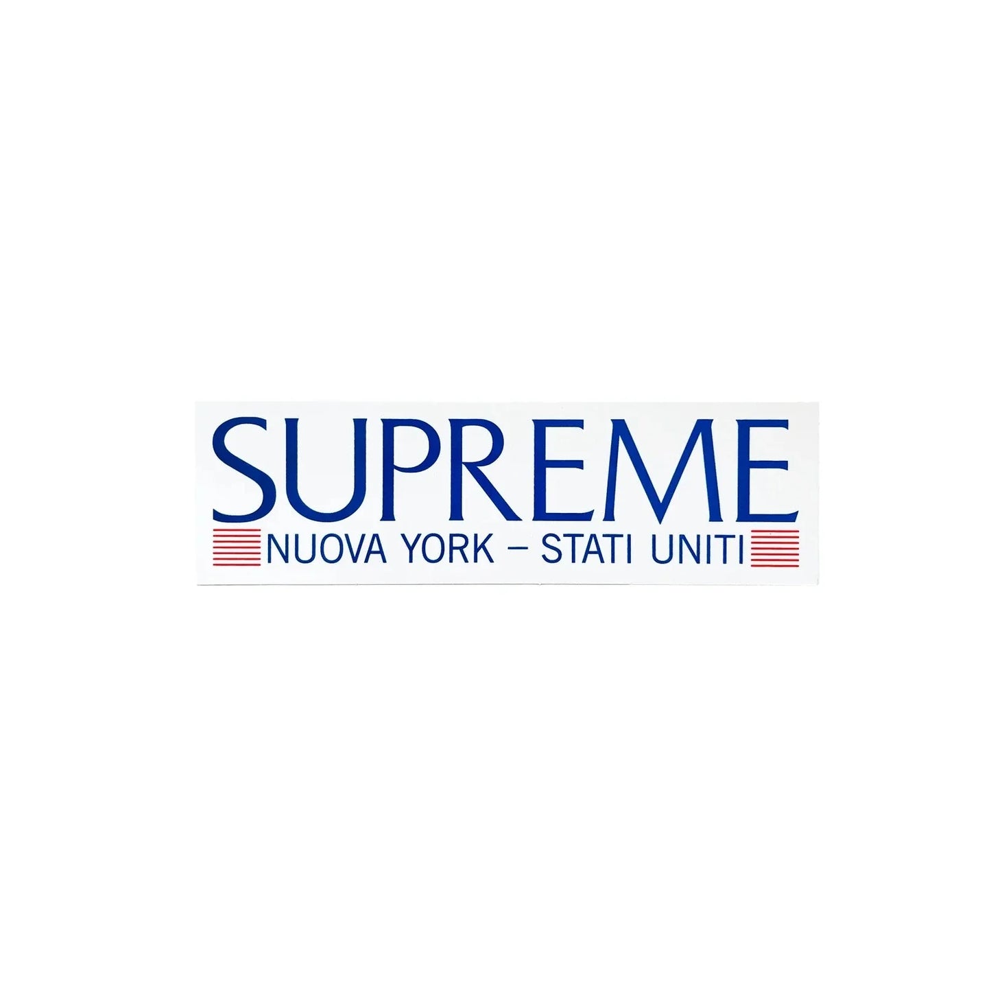 Supreme 'Nuova York - Stati Uniti' Sticker - White