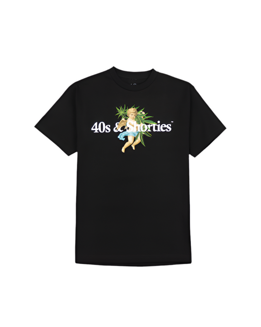 40’s & Shorties 'Weed Angel' Tee - Black