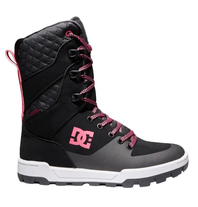 DC Shoes 'Nadene' Snow Boots - Black/White/Crazy Pink (Women’s)