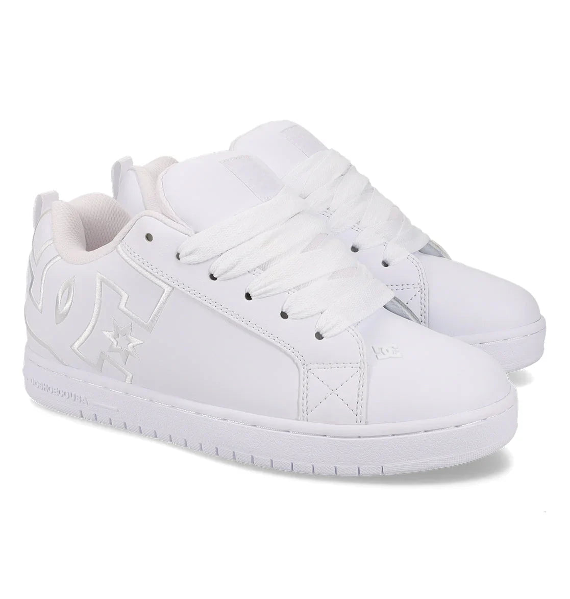 DC Shoes 'Court Graffik' Shoes - White/White