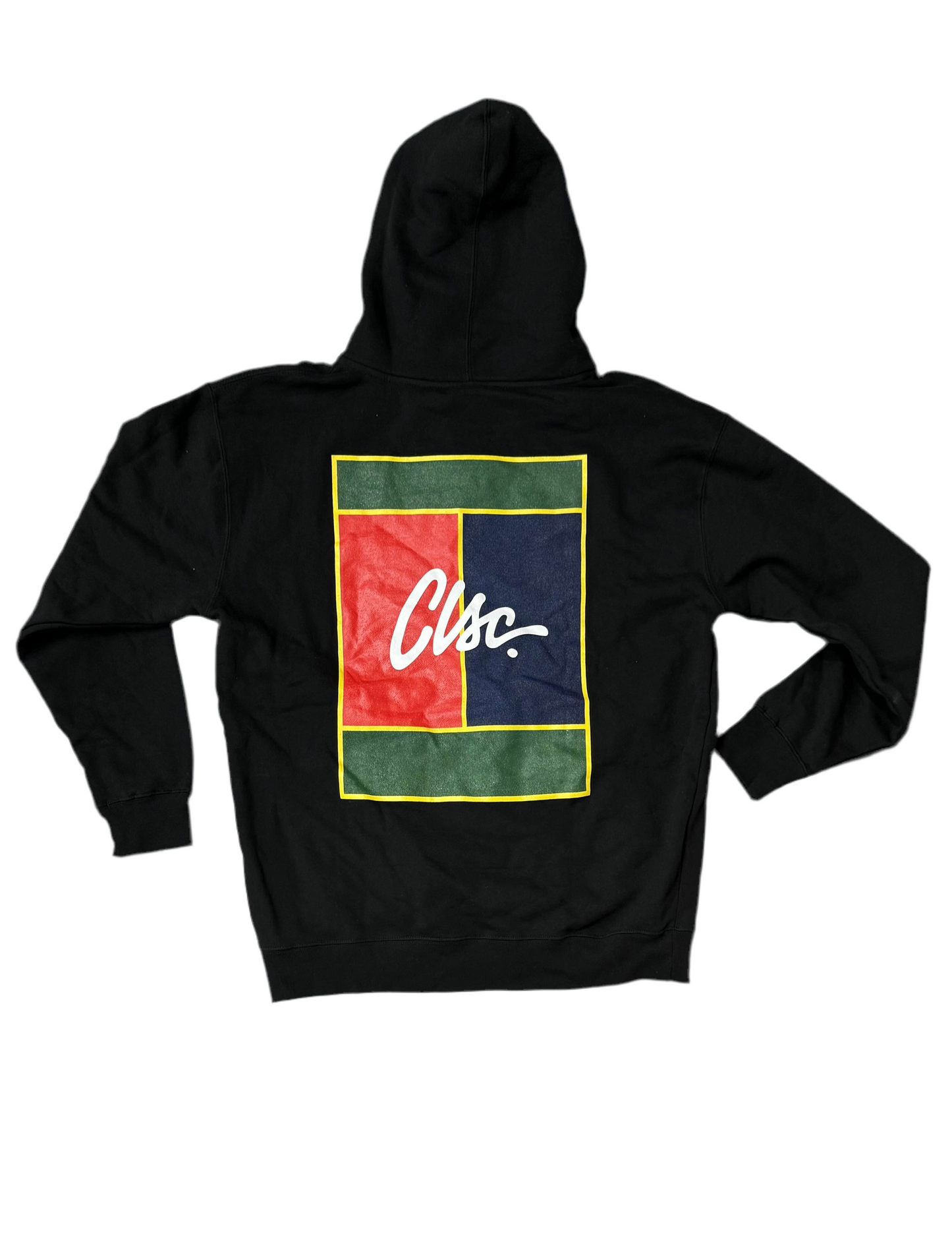 Clsc. 'Flag' Zip-Up Hoodie - Black