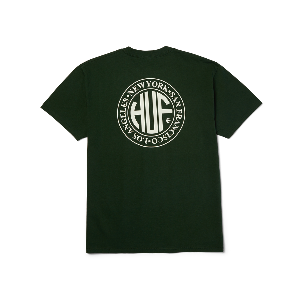 HUF 'Regional' Tee - Forest Green/White