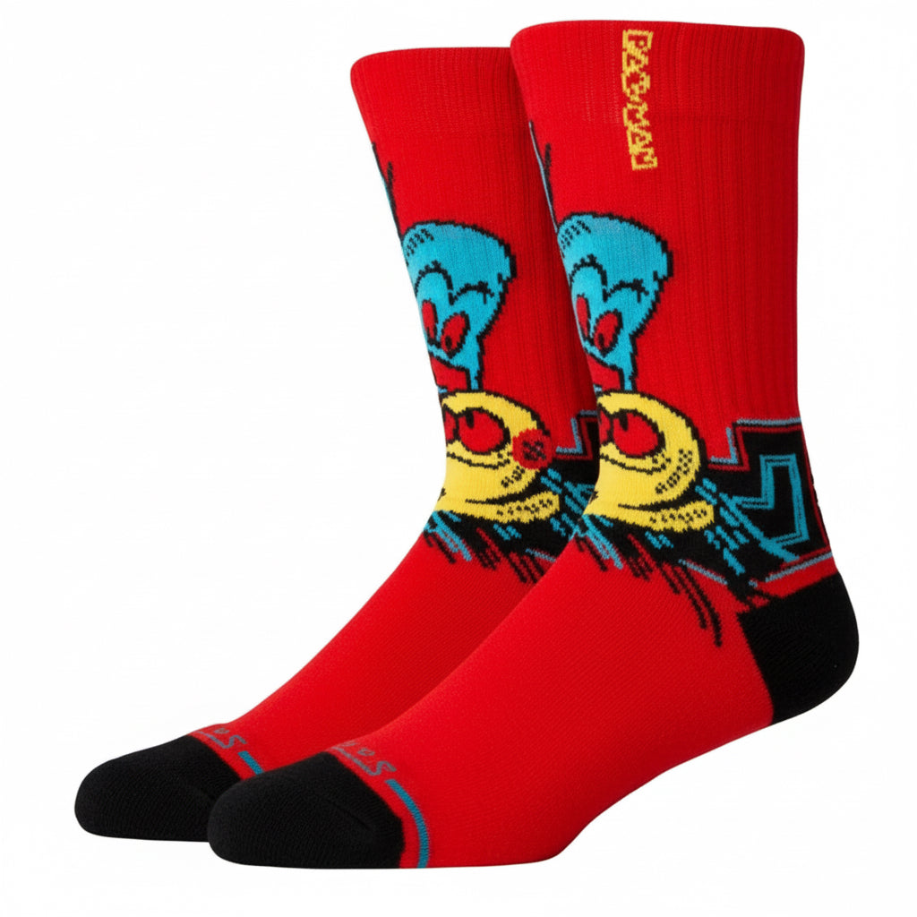 Stance x Pac-Man 'Waka Waka Waka' Socks - Red