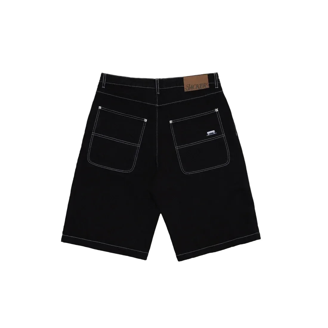 Jacker 'Classic' Denim Baggy Shorts - Black