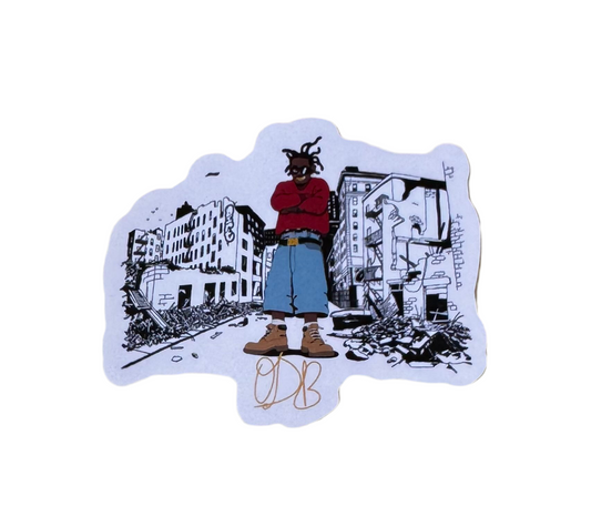 Color Bars x Ol’ Dirty Bastard 'Harlem' Sticker - Red