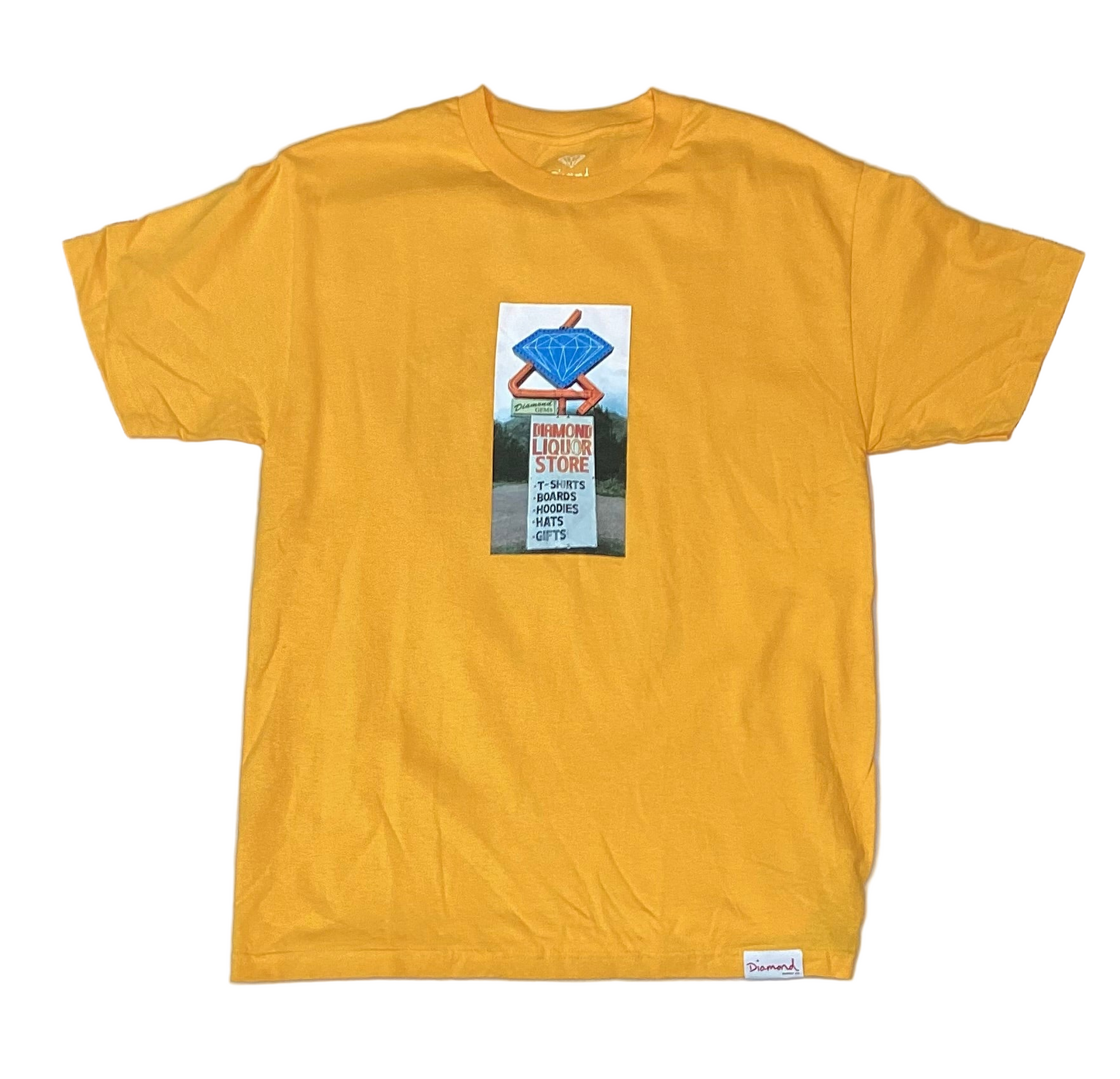 Diamond Supply Co. 'Liquor Store' Tee - Yellow