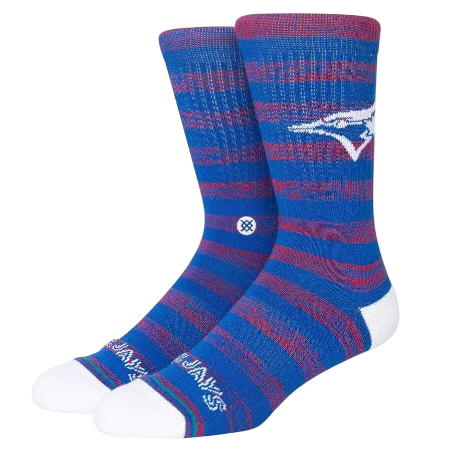 Stance x MLB 'Toronto Blue Jays Twist' Crew Socks - Blue/Red