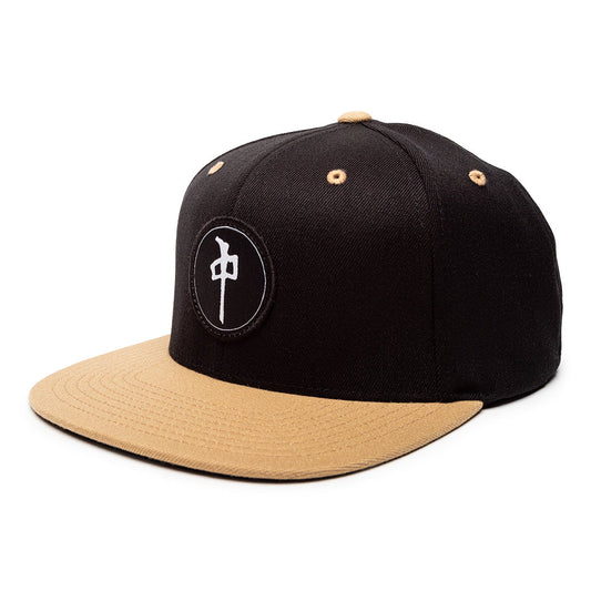 Red Dragon 'Chung Patch' Snapback Cap - Black/Khaki