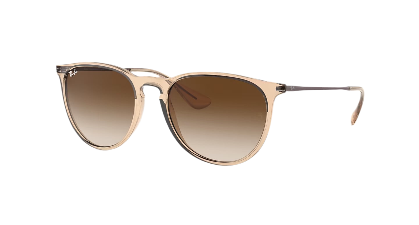 Ray-Ban 'Erika' Sunglasses - Transparent Light Brown / Brown Gradient Dark Brown