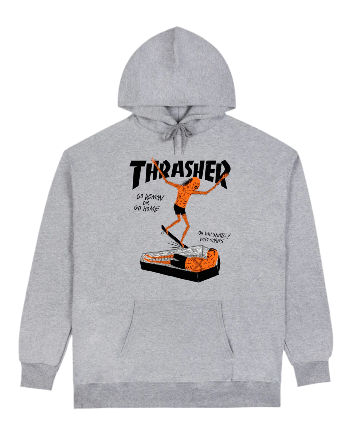 Thrasher x Neckface 'Coffin' Hoodie - Grey