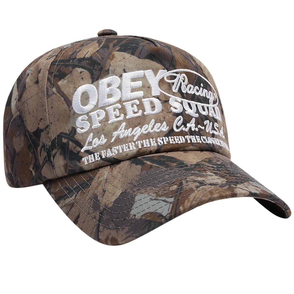 Obey 'Speed Squad' 5-Panel Snapback Cap - Fence Camo Multi