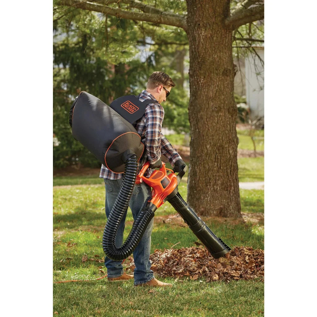 BLACK+DECKER BEBL7000 3 in 1 Corded Electric Leaf Blower, Leaf Vacuum & Mulcher