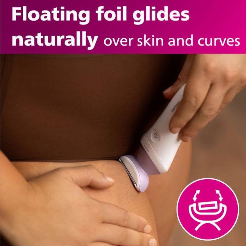 PHILIPS BRL136/00 Female Grooming Lady Shaver Series 6000, Cordless Wet & Dry Use, 4 Accessories
