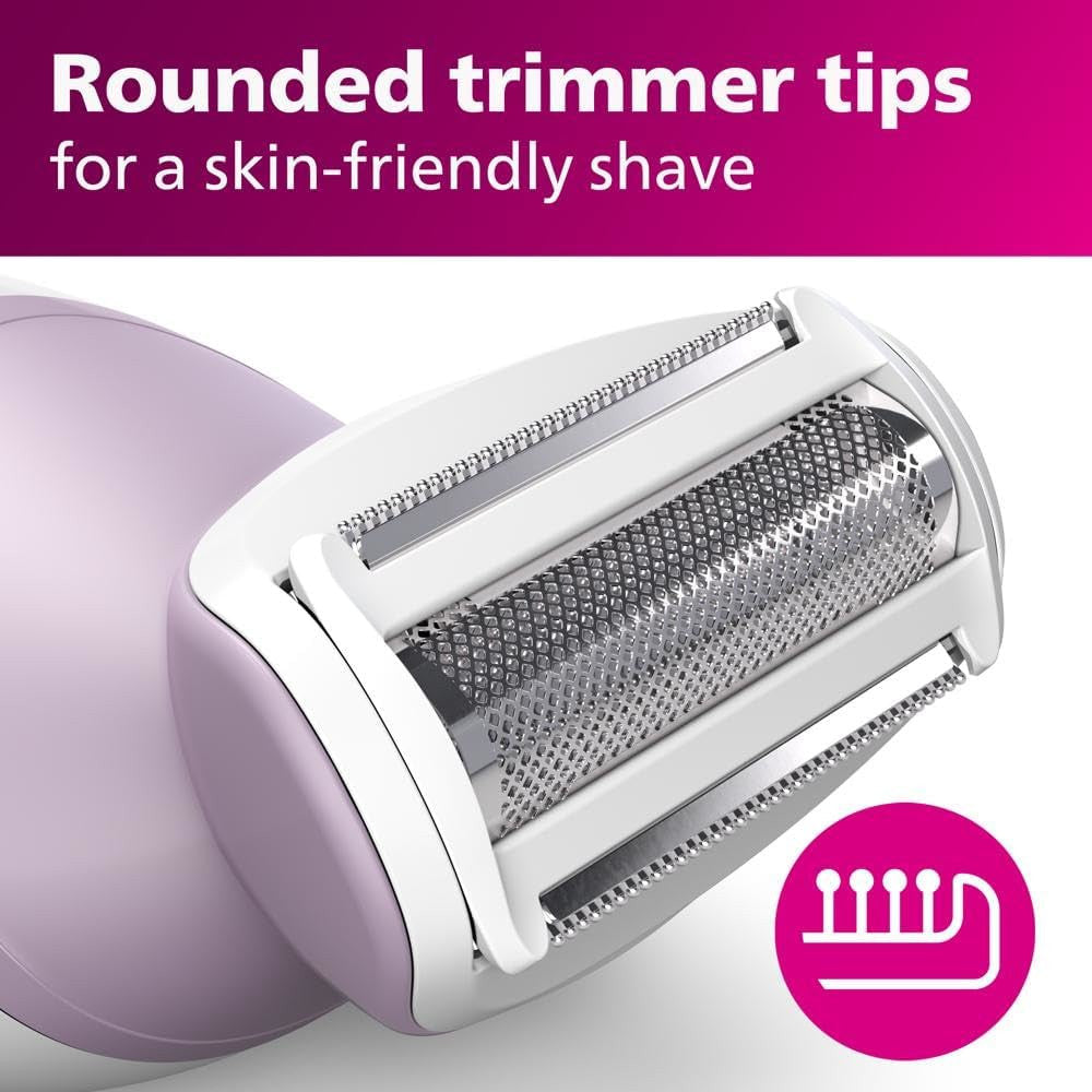 PHILIPS BRL136/00 Female Grooming Lady Shaver Series 6000, Cordless Wet & Dry Use, 4 Accessories