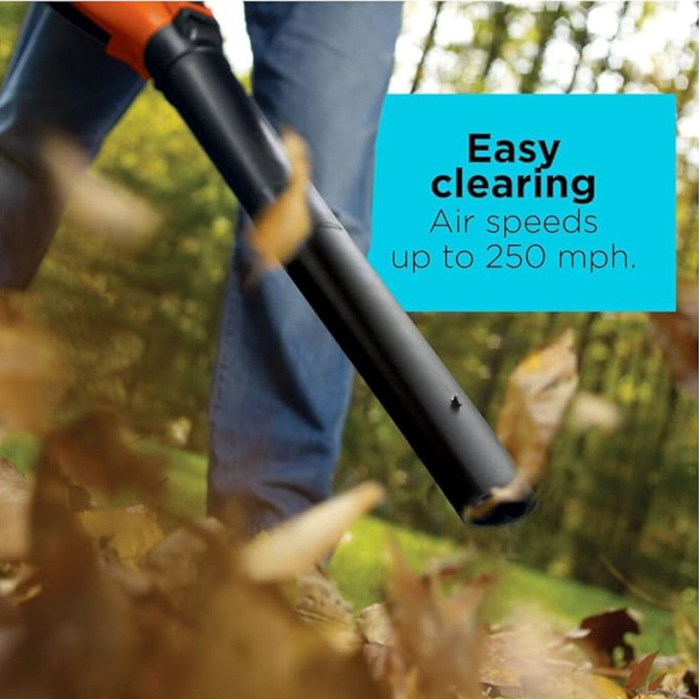BLACK+DECKER BV6600 3-in-1 Electric Leaf Blower-Refurbished with Full Manufacturer Warranty