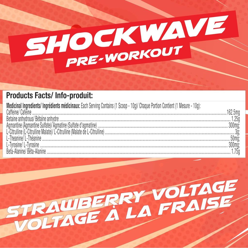 Base Pro Nutrition SHOCKWAVE PRE-WORKOUT, 40 Servings