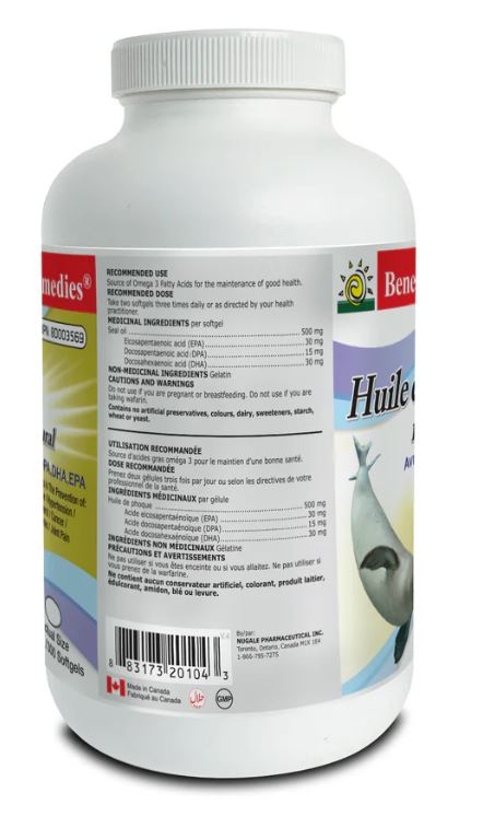 Benemax Remedies SEAL OIL, 300 Softgels