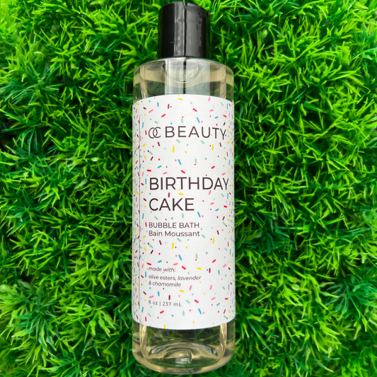 Bain moussant gâteau d'anniversaire