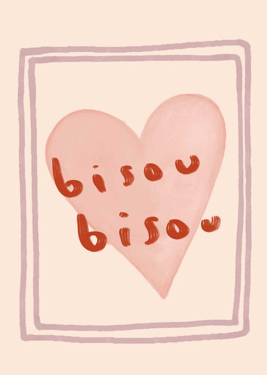 Impression d'art Bisou Bisou